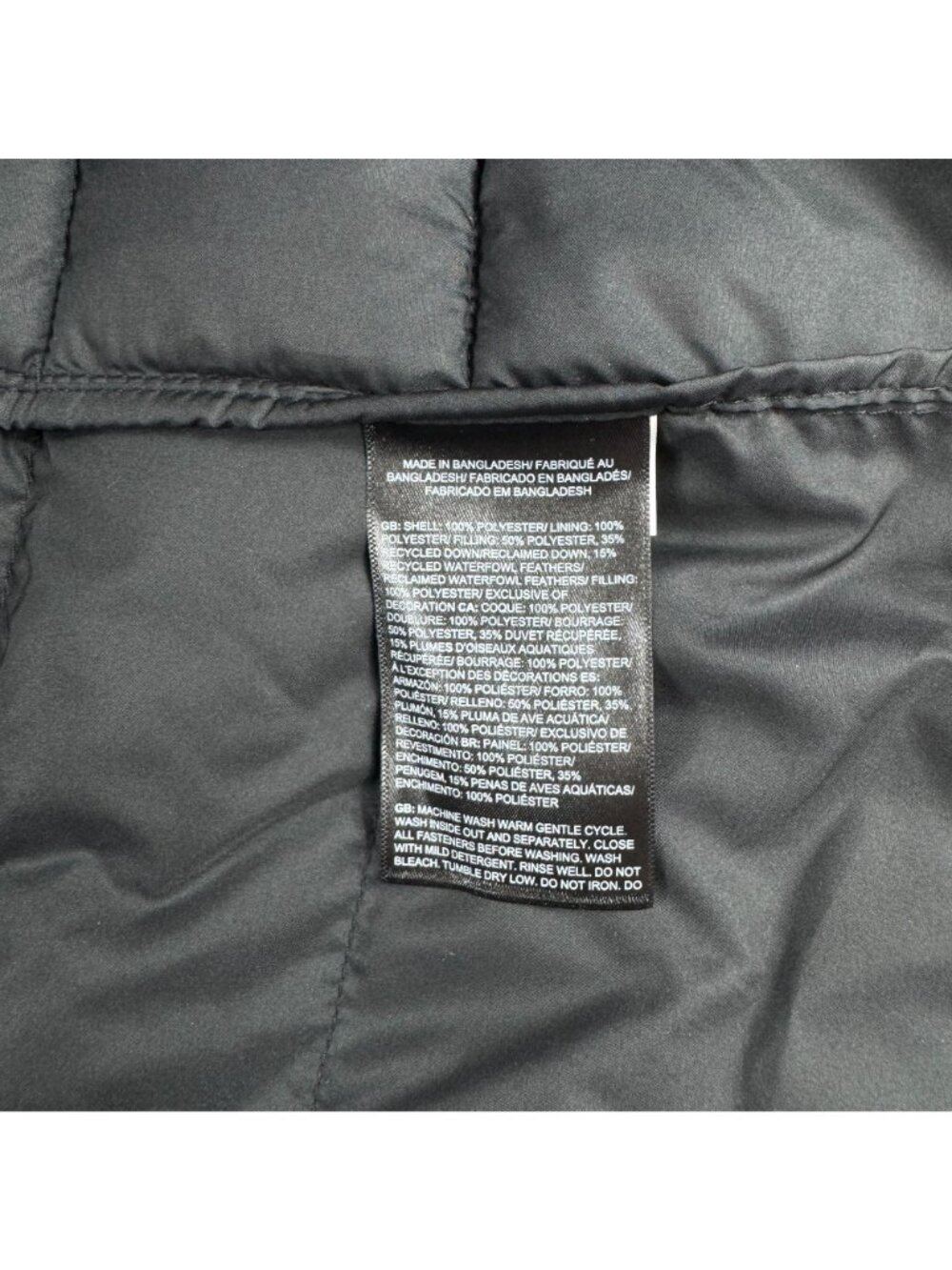 The North Face Aconcagua Parka Womens Medium TNF Black Down Hooded Puffer Jacket - Picture 10 of 14